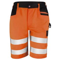 Podstawowe Męskie Odblaskowe Szorty Bezpieczeństwa Cargo. Brązowe szorty męskie RESULT, m, z bawełny, na fitness i siłownię. Za 166.99 zł.