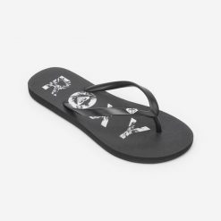 Japonki damskie Roxy To The Sea. Czarne klapki damskie Roxy, bez wzorów, z kauczuku, bez obcasa. Za 89.99 zł.