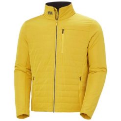 Kurtka puchowa Helly Hansen Crew 2.0. Żółte kurtki męskie Helly Hansen, m, bez wzorów, z materiału, eleganckie, bez kaptura. Za 662.50 zł.