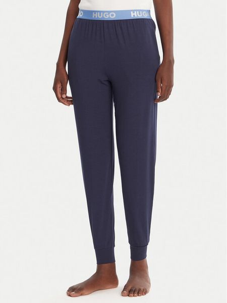 HUGO Spodnie piżamowe Unite 50490703 Granatowy Regular Fit. Niebieskie piżamy damskie Hugo, l, bez wzorów, z wiskozy, bez ramiączek. Za 169.99 zł.