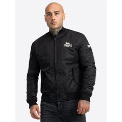 Kurtka puchowa Lonsdale Tern Hill. Czarne kurtki męskie Lonsdale, m, bez wzorów, z puchu, sportowe, bez kaptura. Za 463.35 zł.