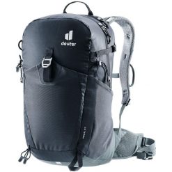 Plecak górski Deuter Trail 25 - blk/shale. Czarne plecaki damskie Deuter, bez wzorów, z materiału. Za 544.49 zł.