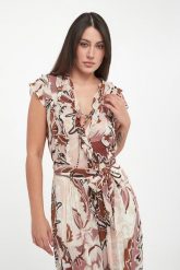 Top damski z falbanami Ugola MARELLA SPORT. Topy damskie Marella Sport, bez wzorów, bez kołnierzyka. Za 659.00 zł.