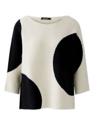 Miss Lagotte Sweter w kolorze kremowo-czarnym rozmiar: 40. Brązowe swetry klasyczne damskie Miss Lagotte, bez kołnierzyka. Za 165.99 zł.