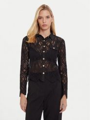 Morgan Bluzka 252-TLILA Czarny Slim Fit. Czarne bluzki damskie Morgan, s, bez wzorów, z syntetyku, bez ramiączek. Za 249.99 zł.