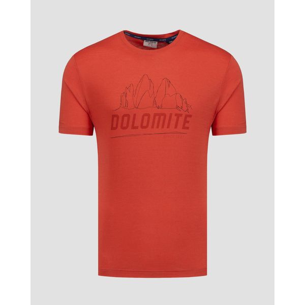 T-shirt męski Dolomite Cristallo Merino SS. Brązowe t-shirty męskie Dolomite, l, bez wzorów, bez kołnierzyka. W wyprzedaży za 223.00 zł.