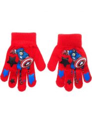 Avengers Rękawiczki "Avengers Classic" w kolorze czerwonym rozmiar: onesize. Czerwone rękawiczki dziecięce Avengers, prążkowane, bez ramiączek. Za 17.49 zł.