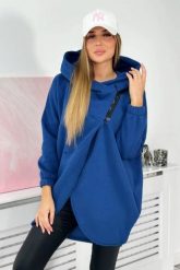 Bluza z krótkim suwakiem jeansowa. Bluzy z kapturem damskie KESI, l, z bawełny. Za 355.46 zł.
