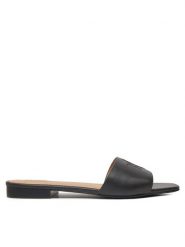 LAUREN RALPH LAUREN Klapki Everley 802959142001 Czarny. Czarne klapki damskie Lauren Ralph Lauren, bez wzorów, ze skóry, bez obcasa. Za 349.99 zł.