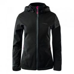 Kurtka damska Softshell Brugi 2NAX - czarna, Rozmiar XL. Czarne kurtki damskie Brugi, s, bez wzorów, z dzianiny, bez kaptura. Za 109.99 zł.