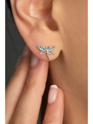 Heliophilia Srebrne kolczyki-wkrętki z cyrkoniami rozmiar: onesize. Szare kolczyki damskie Heliophilia, z cyrkonią, srebrne. Za 41.45 zł.