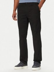 Calvin Klein Jeans Spodnie materiałowe LV04RF618G Czarny Slim Fit. Czarne spodnie materiałowe męskie Calvin Klein Jeans, bez wzorów, z bawełny. Za 332.99 zł.