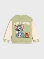 Bluza z nadrukiem na plecach Tom and Jerry - zielony. Zielone bluzy i bluzki niemowlęce Sinsay, bez wzorów, bez ramiączek, bez kaptura. Za 25.99 zł.