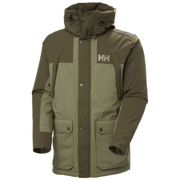 Kurtka puchowa Helly Hansen Escape. Zielone kurtki męskie Helly Hansen, m, bez wzorów, z puchu, casualowe, bez kaptura. W wyprzedaży za 1,179.00 zł.