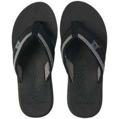 Japonki plażowe męskie Rip Curl Reactor Open Toe 90. Czarne klapki i japonki męskie Rip Curl, z bawełny. Za 137.20 zł.