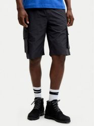 Jack & Jones Szorty materiałowe Cole Ivan 12288611 Czarny Regular Fit. Czarne szorty męskie Jack & Jones, z materiału, bez kołnierzyka. Za 169.99 zł.