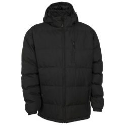 Kurtka Pikowana Męska. Czarne kurtki męskie Trespass, na zimę, m, bez wzorów, z materiału, wakacyjne, z kapturem. Za 256.99 zł.