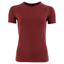 Damska koszulka do jazdy konnej BR Equitation CLX. Czerwone t-shirty damskie BR, bez wzorów, bez kołnierzyka. Za 282.50 zł.