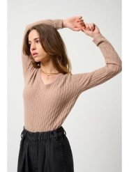 AUTHENTIC CASHMERE Kaszmirowy sweter "Grasmoor" w kolorze beżowym rozmiar: XXL. Brązowe swetry klasyczne damskie AUTHENTIC CASHMERE, xxl, z kaszmiru, bez kołnierzyka. Za 294.28 zł.