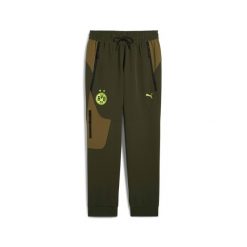 Spodnie dresowe Borussia Dortmund Tech Woven. Zielone spodnie wizytowe męskie Puma, z dresówki. Za 329.30 zł.