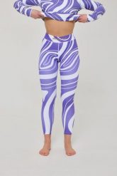 Legginsy termoaktywne – fioletowy wir, damskie. Fioletowe bielizna termoaktywna damska OOSC, l, bez wzorów, z materiału. Za 269.99 zł.