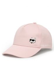 Karl Lagerfeld Kids Czapka z daszkiem Z31196 M Różowy jasny. Czerwone czapki dziecięce Karl Lagerfeld Kids, bez wzorów, z bawełny. Za 125.99 zł.