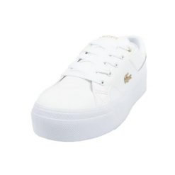 Kobiety/Panie Ziane Skórzane Buty Sportowe Na Platformie. Białe obuwie trekkingowe damskie Lacoste. Za 744.99 zł.