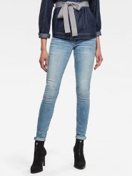 G-Star Dżinsy "3301" - Skinny fit - w kolorze błękitnym rozmiar: W33/L30. Niebieskie jeansy damskie G-Star, z podwyższonym stanem. Za 232.78 zł.