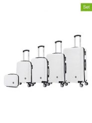 Canadian Peak 5-częściowy zestaw "Solomuneak" w kolorze białym rozmiar: onesize. Białe walizki Canadian Peak, bez wzorów, z materiału. Za 543.99 zł.