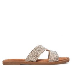 Klapki Tamaris. Szare klapki damskie Tamaris, bez wzorów, bez obcasa. Za 209.99 zł.