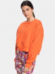 Roxy Bluza Ess Nrj Cn Otlr ERJFT04670 Pomarańczowy Regular Fit. Brązowe bluzy bez kaptura damskie Roxy, xs, z bawełny. Za 149.99 zł.