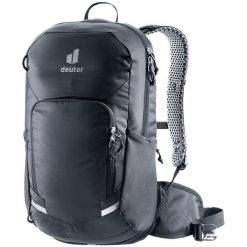 Plecak rowerowy Deuter Bike I 16. Czarne plecaki damskie Deuter, bez wzorów, z materiału. Za 368.49 zł.