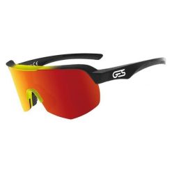 Okulary przeciwsłoneczne Ges Alpha. Czerwone okulary przeciwsłoneczne męskie GES, z gumy. Za 172.00 zł.