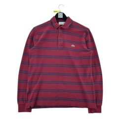 Second life - Koszulka polo męska z długim rękawem Bordeaux - Stan dobry. Czerwone koszulki męskie z długim rękawem Lacoste, l, bez wzorów, z jeansu, bez ramiączek. Za 106.46 zł.