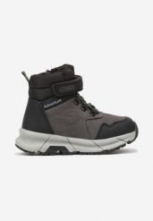 Szare Botki w Trekkingowym Stylu Ocieplane Futrem Pinnelia. Szare botki dziewczęce Born2be, bez wzorów, z futra, bez ramiączek. Za 139.99 zł.