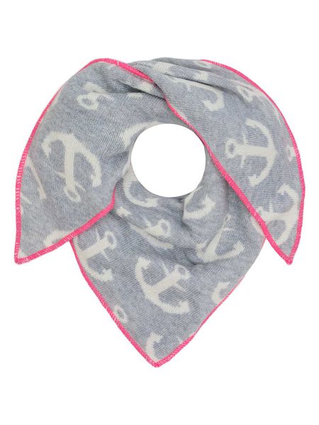 Zwillingsherz Chusta trójkątna "Anchor" w kolorze szarym rozmiar: onesize. Szare chusty i apaszki dziecięce Zwillingsherz, z kaszmiru. Za 108.49 zł.