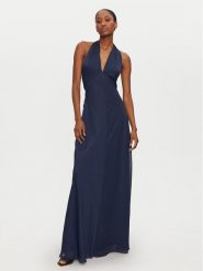 STAUD Sukienka wieczorowa Dawn R24P2118CH Granatowy Slim Fit. Niebieskie sukienki damskie STAUD, m, bez wzorów, z syntetyku, wizytowe, bez kołnierzyka, bez ramiączek. Za 1,389.00 zł.