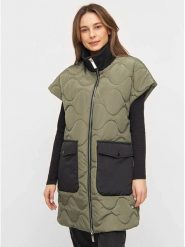 TicketWOMAN Kamizelka pikowana w kolorze khaki rozmiar: 40. Brązowe kamizelki damskie TicketWOMAN. Za 230.99 zł.