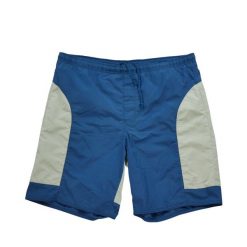 Second life - Męskie niebieskie kąpielówki - Stan dobry. Niebieskie kąpielówki męskie Nike, l, bez wzorów, z tkaniny, do pływania. Za 63.86 zł.