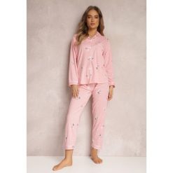 Różowy Komplet Piżamowy Hepheimon. Czerwone piżamy damskie Renee, xl, bez wzorów, z tkaniny, bez ramiączek. Za 59.99 zł.