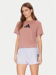 Adidas Koszulka techniczna Train Essentials Big Logo Performance JM0629 Różowy Regular Fit. Czerwone bluzki sportowe damskie Adidas, m, bez wzorów, z syntetyku, bez ramiączek. Za 89.99 zł.