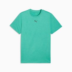 Koszulka sportowa męska Puma TAD ESSENTIALS HEATHER CAT 52592040. Zielone t-shirty sportowe męskie Puma, m, z dzianiny, bez ramiączek, na fitness i siłownię. Za 75.87 zł.