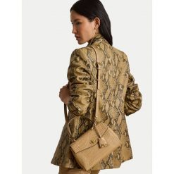 Torebka LAUREN RALPH LAUREN. Brązowe torebki klasyczne damskie Lauren Ralph Lauren, bez wzorów, bez dodatków. Za 1,899.00 zł.