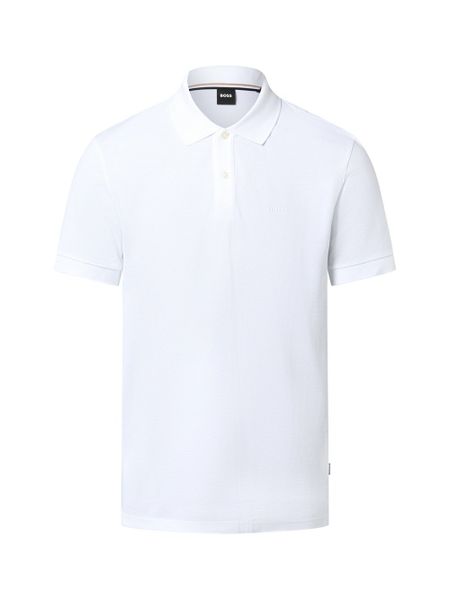 BOSS koszulka polo - Pallas Mężczyźni Bawełna biały, XXL. Białe koszulki polo męskie Boss, m, bez wzorów, z bawełny, bez ramiączek. Za 499.95 zł.