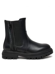 Calvin Klein Jeans Botki Chelsea Boot V3A5-81019-1355 S Czarny. Czarne botki dziewczęce Calvin Klein Jeans, z jeansu. Za 279.99 zł.
