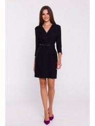 Stylove Sukienka w kolorze czarnym rozmiar: M. Czarne sukienki damskie Stylove, na co dzień, m, bez wzorów, z tkaniny, bez kołnierzyka, bez ramiączek, midi, proste. Za 311.12 zł.