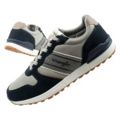 Buty sportowe męskie Wrangler Wylie. Niebieskie buty sportowe na co dzień męskie Wrangler, bez zapięcia. Za 249.00 zł.