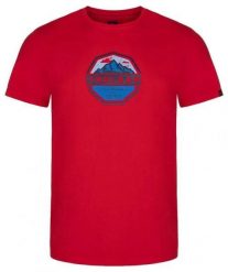 T-shirt męski Loap Altair czerwony. Czerwone t-shirty męskie ÀLG, na lato, m, z aplikacjami, z bawełny, bez kołnierzyka. Za 59.32 zł.