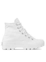 Converse Trampki Chuck Taylor All Star Lugged Hi 565902C Biały. Białe trampki i tenisówki damskie Converse, bez wzorów, z materiału. Za 239.99 zł.