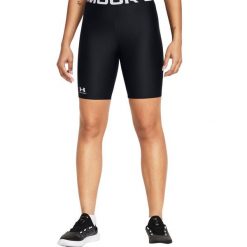 Spodenki Damskie HeatGear. Czarne szorty damskie Under Armour, bez wzorów, sportowe. Za 160.99 zł.